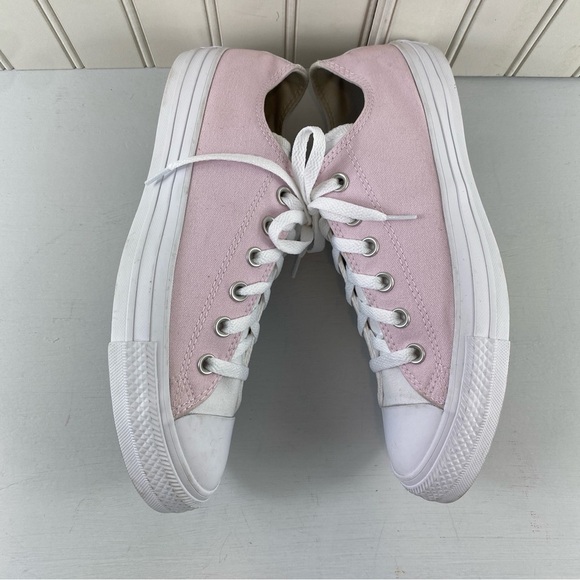 Converse Women’s AllStar Custom Color Pink‎ & White Low-Top Sneakers Sz 10 - Picture 10 of 15